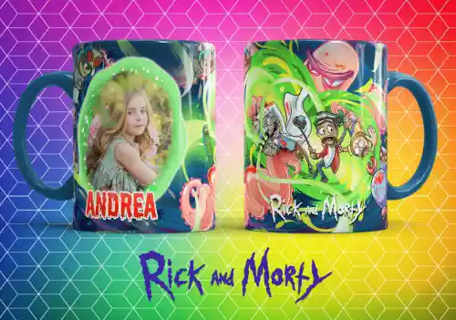 vectores plantilas RICK Y MORTY,CARICATURA,NIñO,SERIE,MARCO,
